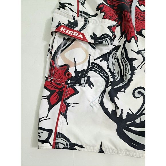KIRRA Y2K Vintage Men's 34Floral Hawaiian Aloha Surf Beach Board Swim Shorts - Picture 2 of 8